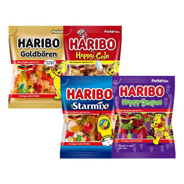 HARIBO 哈瑞寶 Q軟糖(100g) 葡萄風味