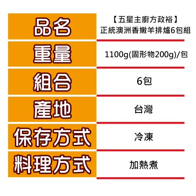 澳洲香嫩羊排爐